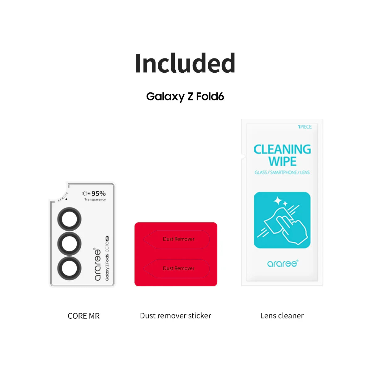 Araree Samsung Z Fold 6 Core Camera Metal Ring - Clear - Tashqila Araree Samsung Z Fold 6 Core Camera Metal Ring - Clear - Tashqila